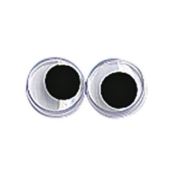 Yeux mobiles en plastique ø5mm x10pcs