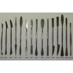 Spatule ébauchoir plate pour restaurateur et sculpteur en inox