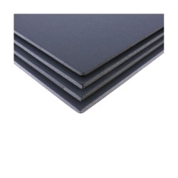 Lot de 4 cartons mousse noir, plaque 50x70 cm