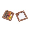 Mini-palette en bois de 15 couleurs d'aquarelle Gansaï