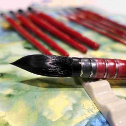 Pinceau aquarelle à lavis en fibres de nylon Phoenix , série 3715