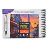 Kit coloriage mystère Ville au soleil couchant Graph'It Go