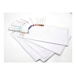 Kit coloriage mystère Ville au soleil couchant Graph'It Go