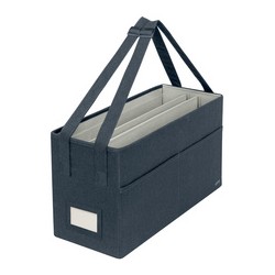 Sac de rangement en tissu avec couvercle - 46.5x20x26 cm