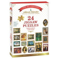 Calendrier de l'Avent Eurographics, 24 puzzles de 50pcs - Noël des Beaux-Arts