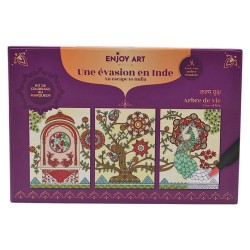 Set coloriage avec Atelier Mandala - Arbre de vie