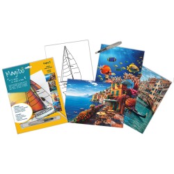 Coloriage à l'eau MagiDô x4pcs - Thème Bord de Mer