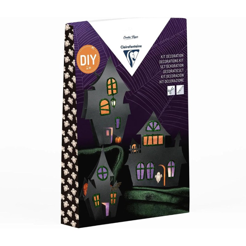 Kit créatif Halloween Maisons hantées en papier