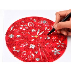 Gabarit pour mandalas Mandalographe - Fleurs