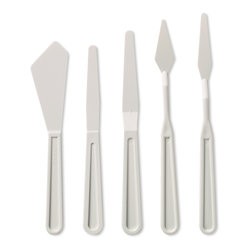 Set de 5 couteaux à peindre en plastique