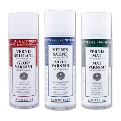 Vernis universel anti-UV Sennelier, aérosol 400 ml