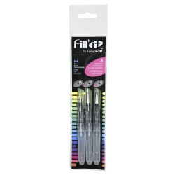 Assortiment 3 pinceaux à reservoir Fill'It