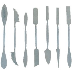 Spatule ébauchoir pour plâtre et sculpture en inox