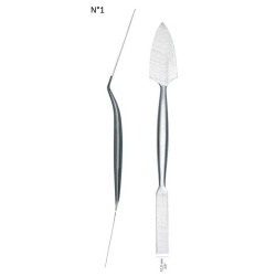 Spatule ébauchoir pour plâtre et sculpture en inox