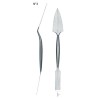 Spatule ébauchoir pour plâtre et sculpture en inox