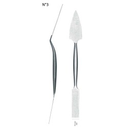 Spatule ébauchoir pour plâtre et sculpture en inox