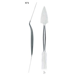Spatule ébauchoir pour plâtre et sculpture en inox