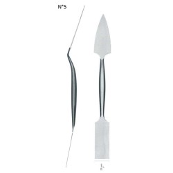 Spatule ébauchoir pour plâtre et sculpture en inox