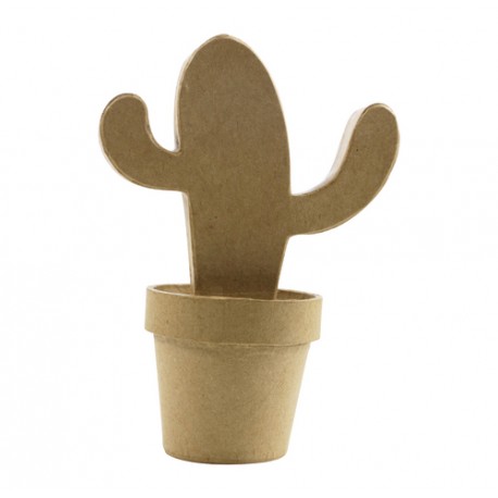 Cactus Mexicain en papier maché - 80x135x190 mm