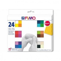 Coffrets demi-pains pâte Fimo Soft 25g - Couleurs Basic