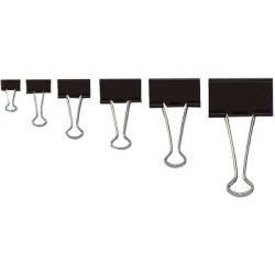 Pince à double clip en métal en sachet