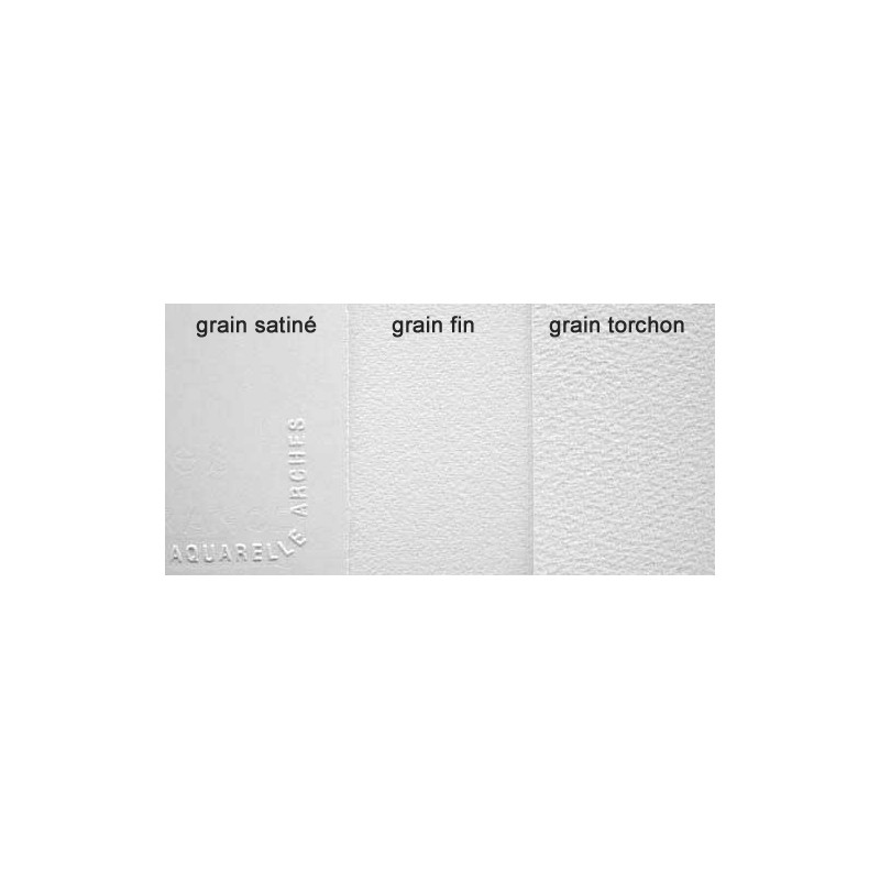 Papier aquarelle blanc naturel Arches 300 g/m², feuille 56x76 cm