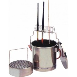 Lave-pinceaux Géant en inox - ø13.5x14cm