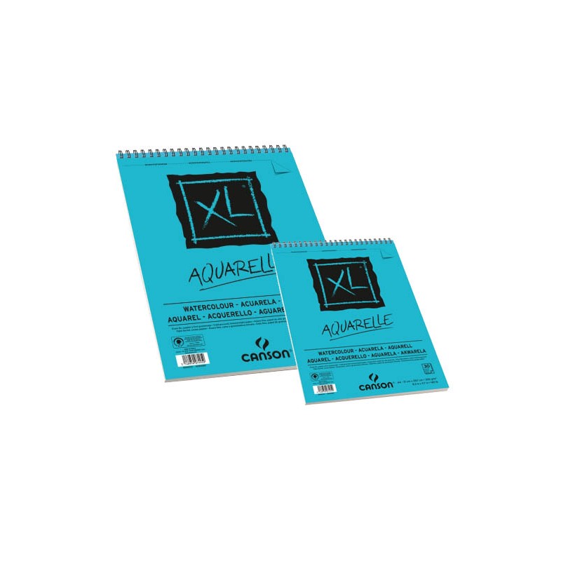 Bloc XL Aquarelle 300g/m² Canson à spirales