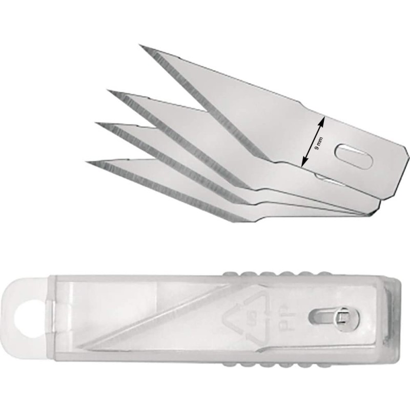 Etui de 10 lames (8 mm) pour scalpel de bricolage / cutter de précision