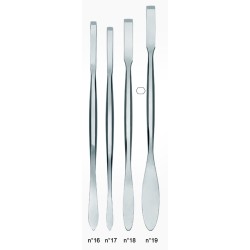 Spatule ébauchoir plate pour restaurateur et sculpteur en inox