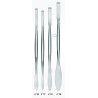 Spatule ébauchoir plate pour restaurateur et sculpteur en inox