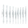 Spatule courbe pour restaurateur et sculpteur en inox